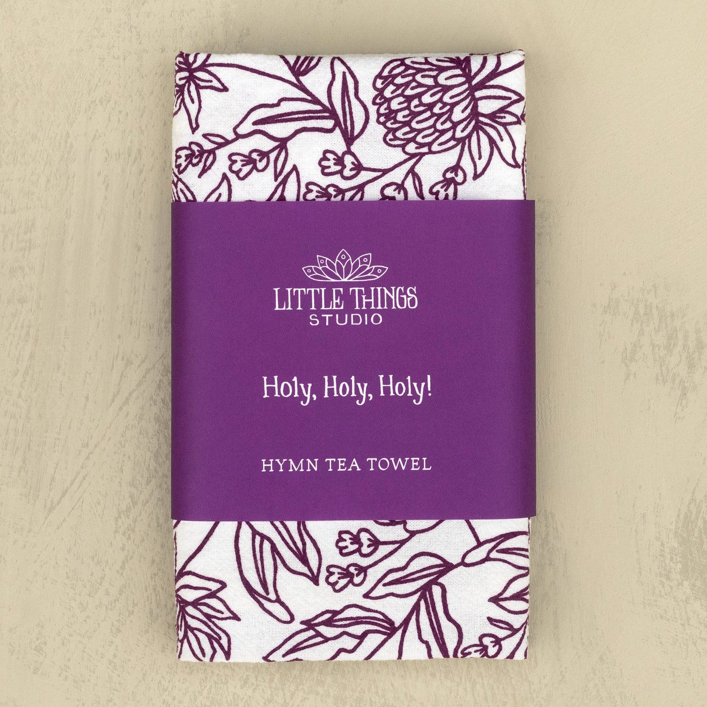 Little Things Studio - Holy, Holy, Holy! Hymn Tea Towel