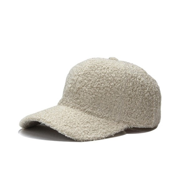 Sherpa Teddy Bear Knit Ball Cap