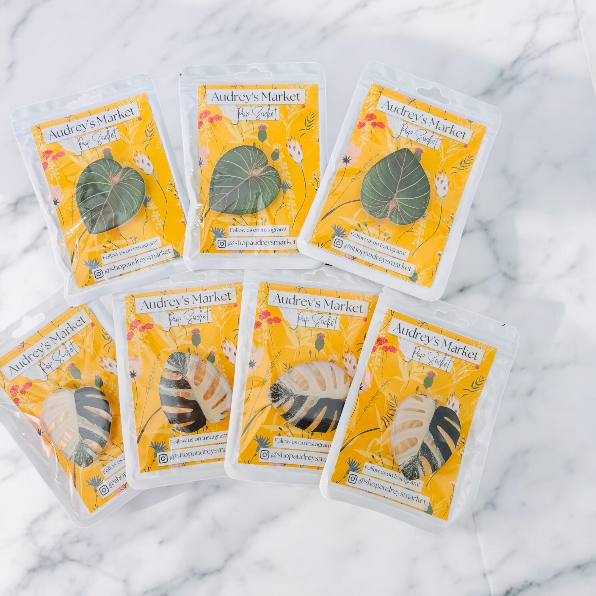 Monstera Pop Socket Phone Grip – Audrey's Market