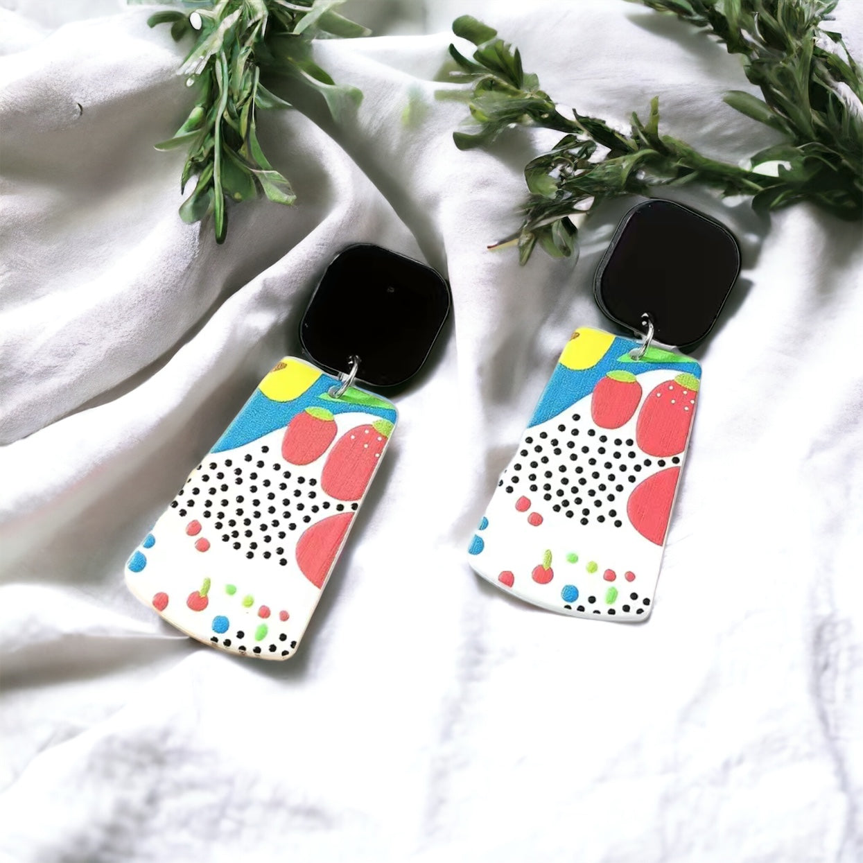 Lightweight Acrylic Colorful Earring Collection