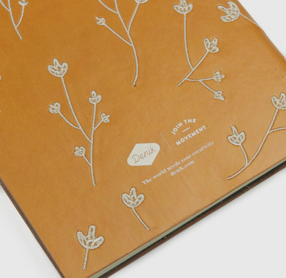 Samantha Embroidered Layflat Softcover Boho Floral Journal