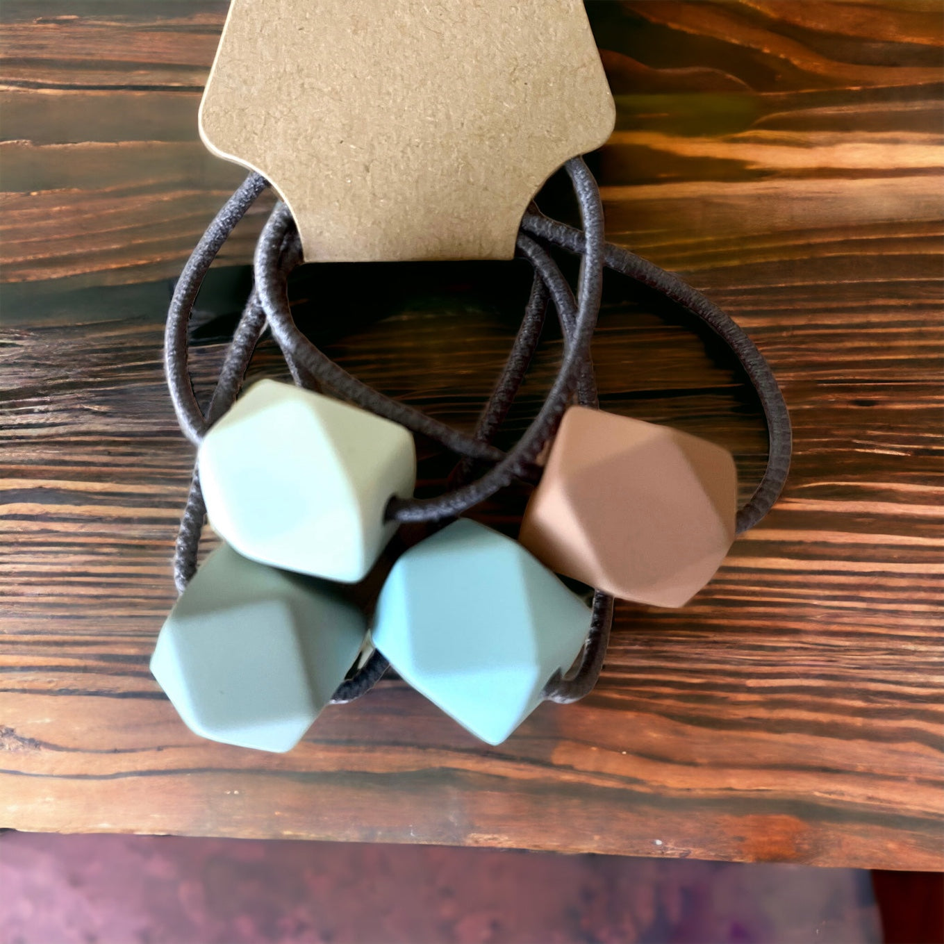 Geometric Hair Tie Ponytail Holder