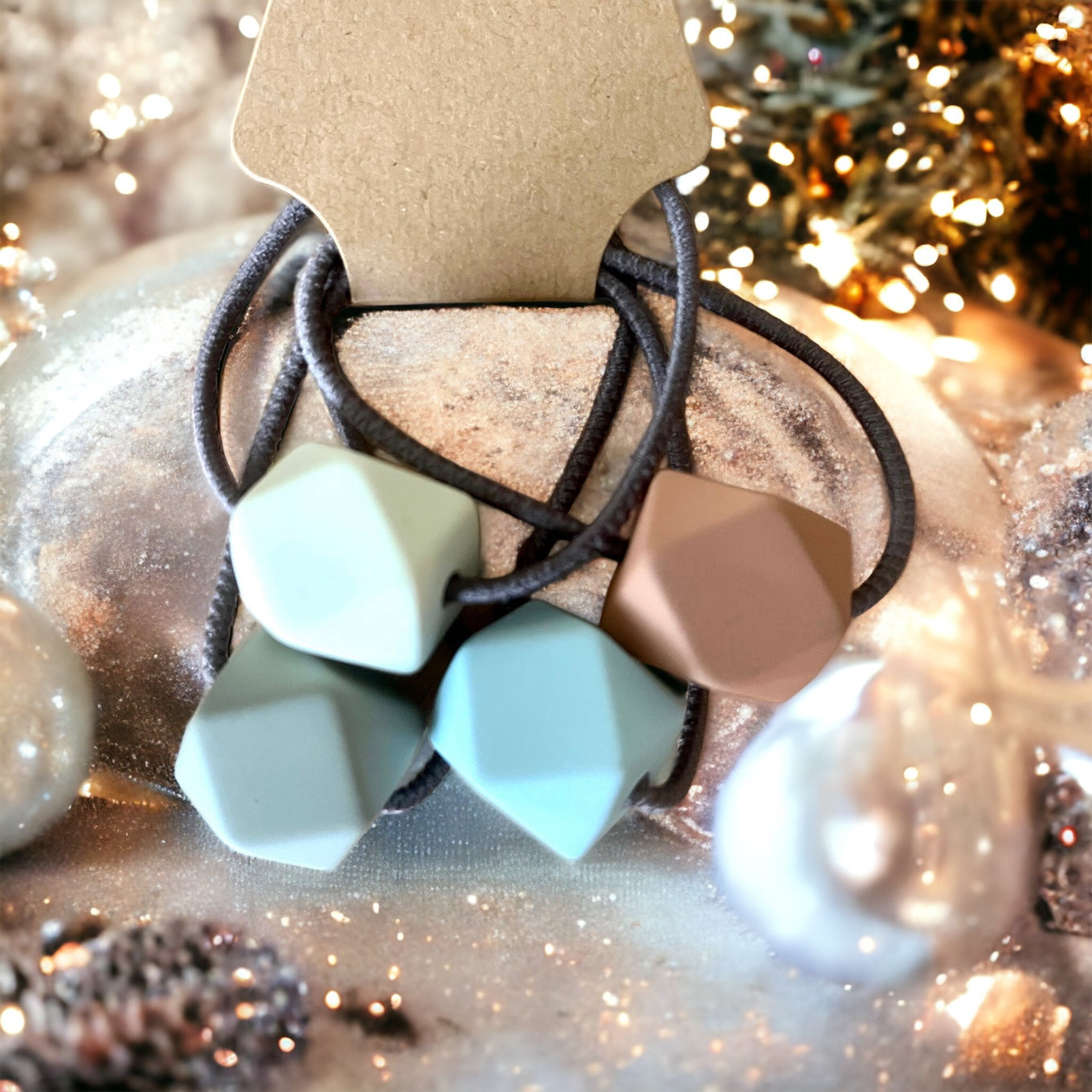 Geometric Hair Tie Ponytail Holder
