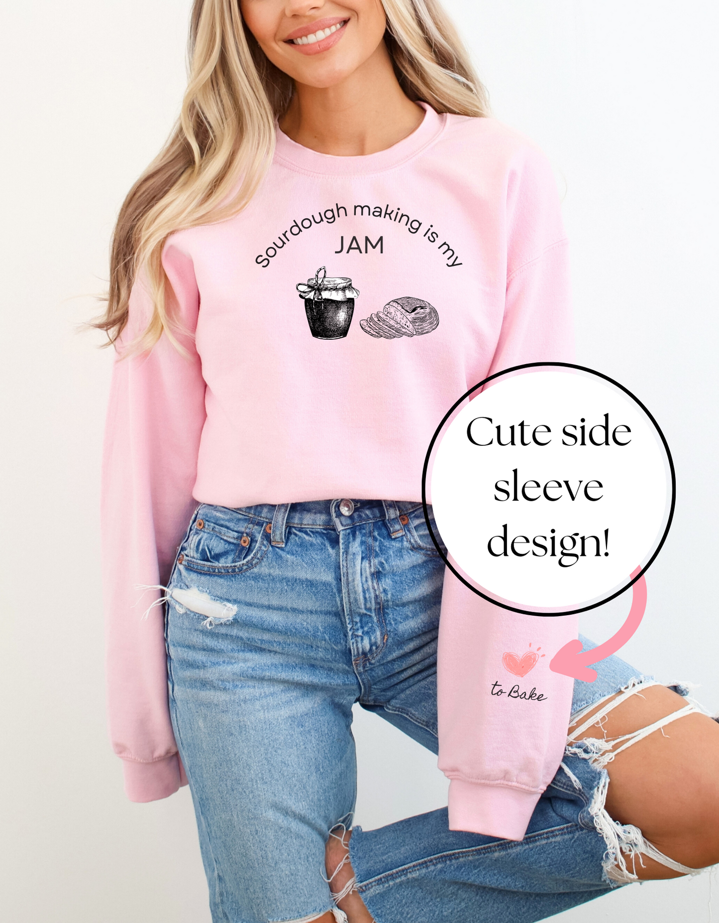 "Sourdough Making Is My Jam" Sourdough Sweatshirt - Audrey's Market Original Design