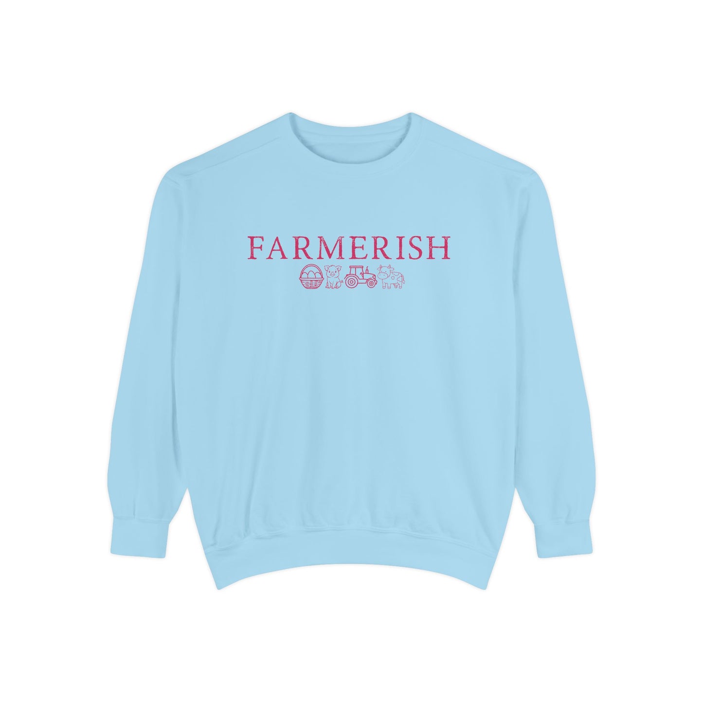 Farmerish Floral Sweatshirt — Cozy Farmhouse Crewneck