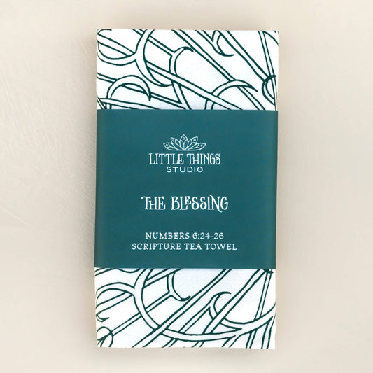 Little Things Studio - The Blessing Hymn Tea Towel