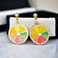 Lemon Slice Citrus Earrings 🍋
