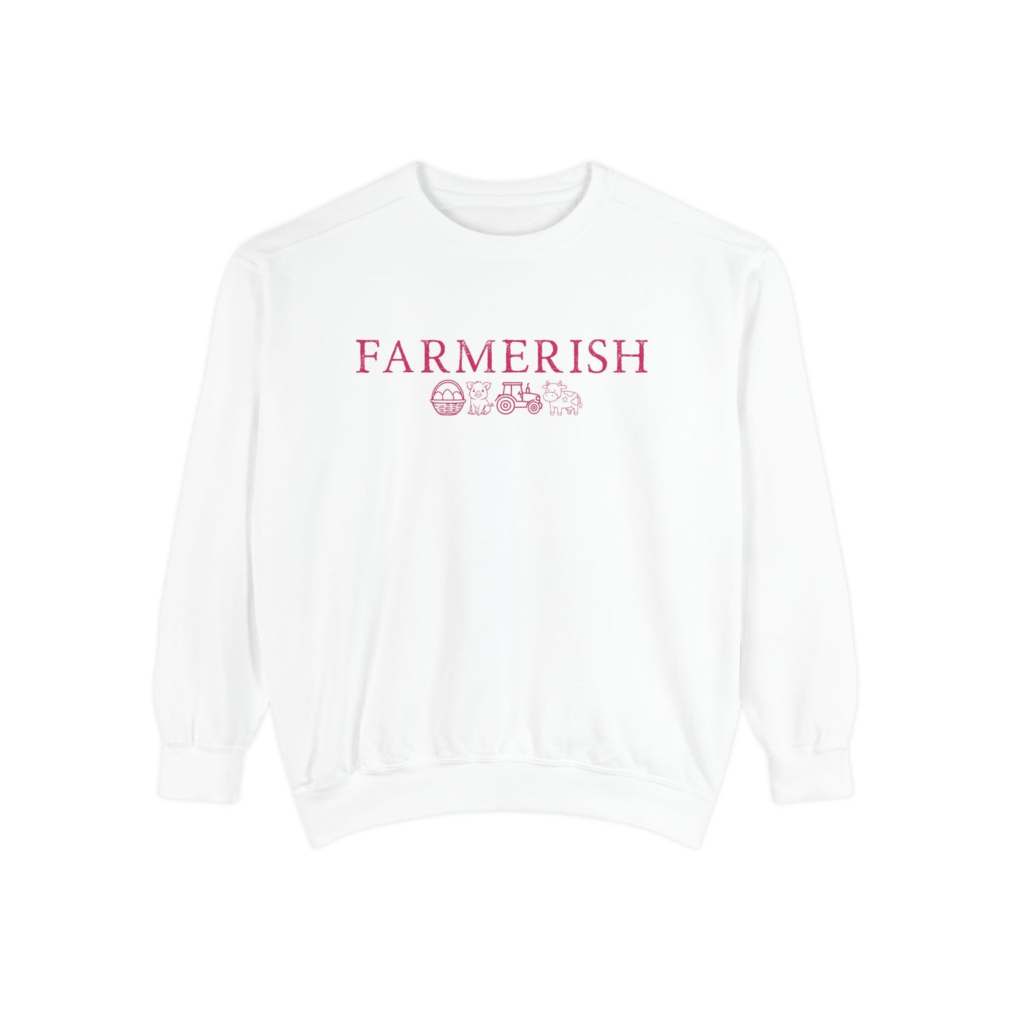 Farmerish Floral Sweatshirt — Cozy Farmhouse Crewneck