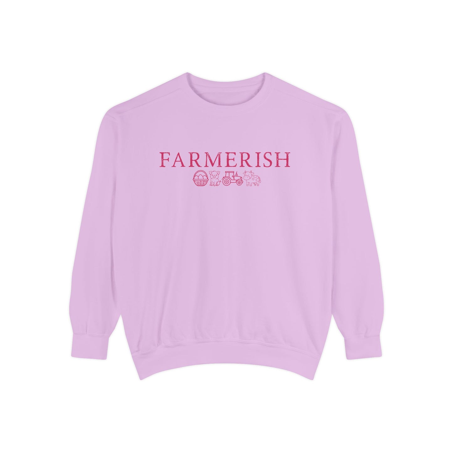 Farmerish Floral Sweatshirt — Cozy Farmhouse Crewneck