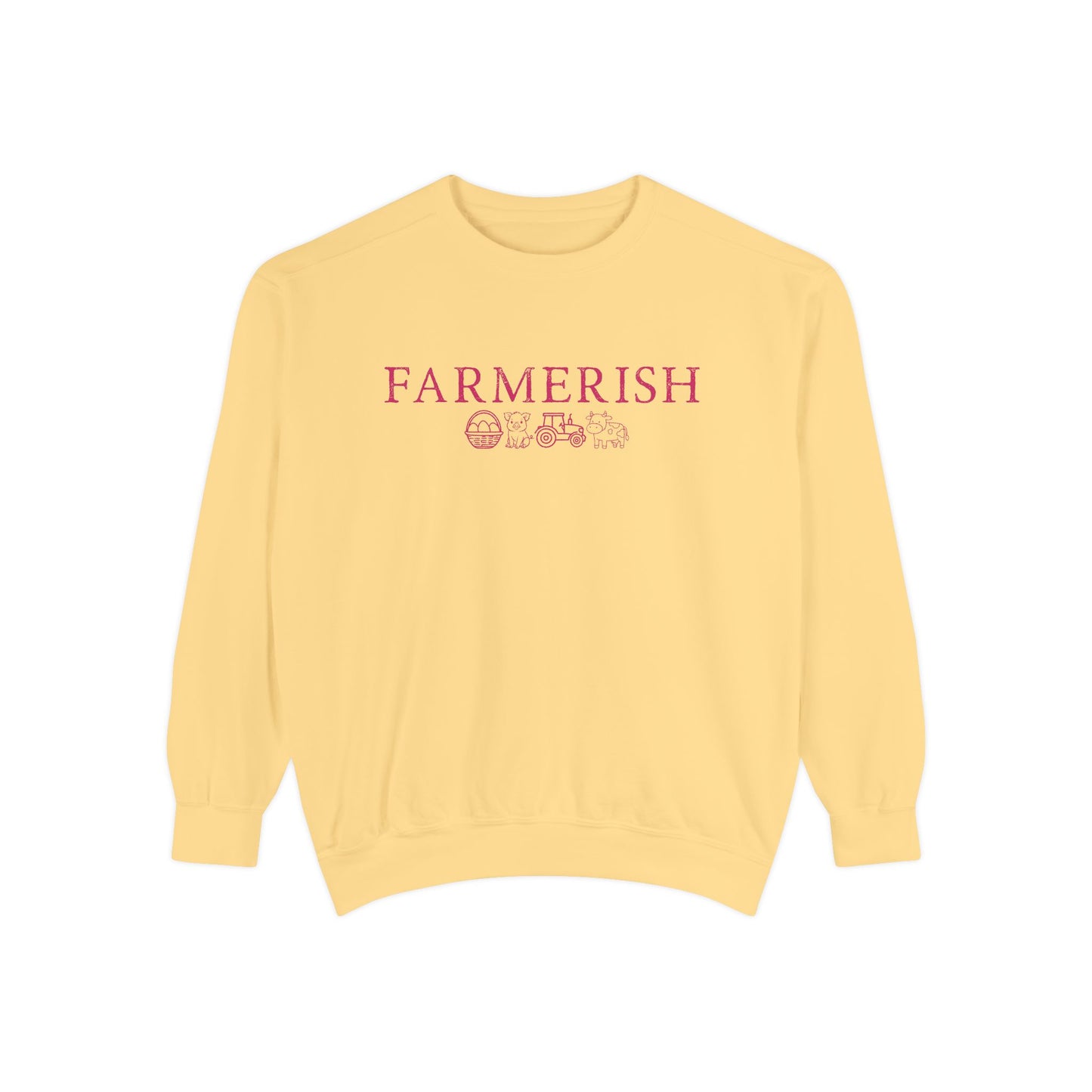 Farmerish Floral Sweatshirt — Cozy Farmhouse Crewneck