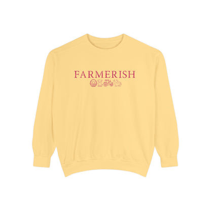 Farmerish Floral Sweatshirt — Cozy Farmhouse Crewneck