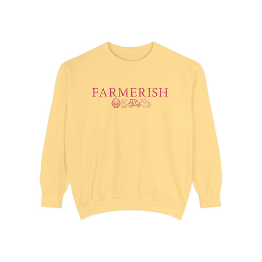 Farmerish Floral Sweatshirt — Cozy Farmhouse Crewneck