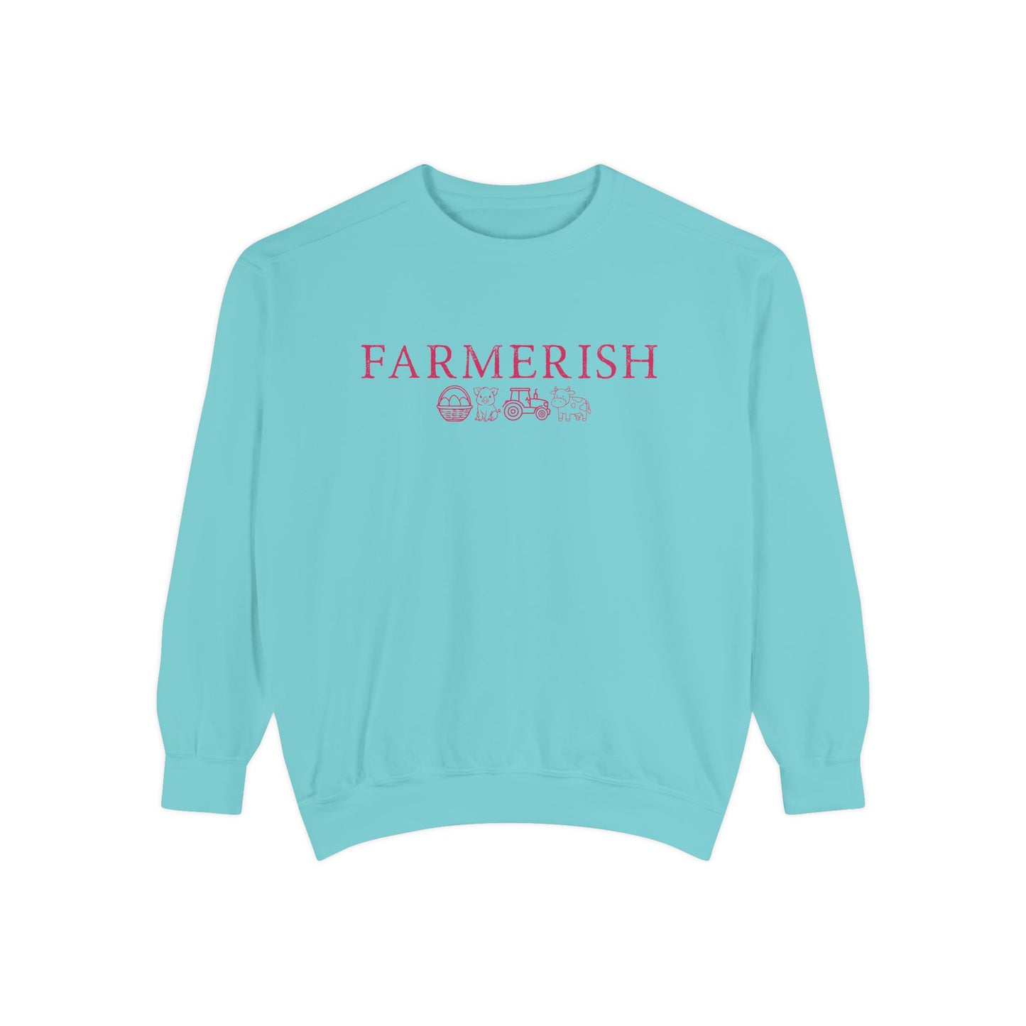 Farmerish Floral Sweatshirt — Cozy Farmhouse Crewneck