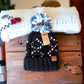 Womens Authentic C.C. Stamped Chunky Jumbo Yarn Pom Navy Beanie