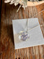 Pressed Flower Resin Botanical Glass Necklace in 3 Styles - Yellow Wildflower, Yellow Poppies, & Purple Poppy Design