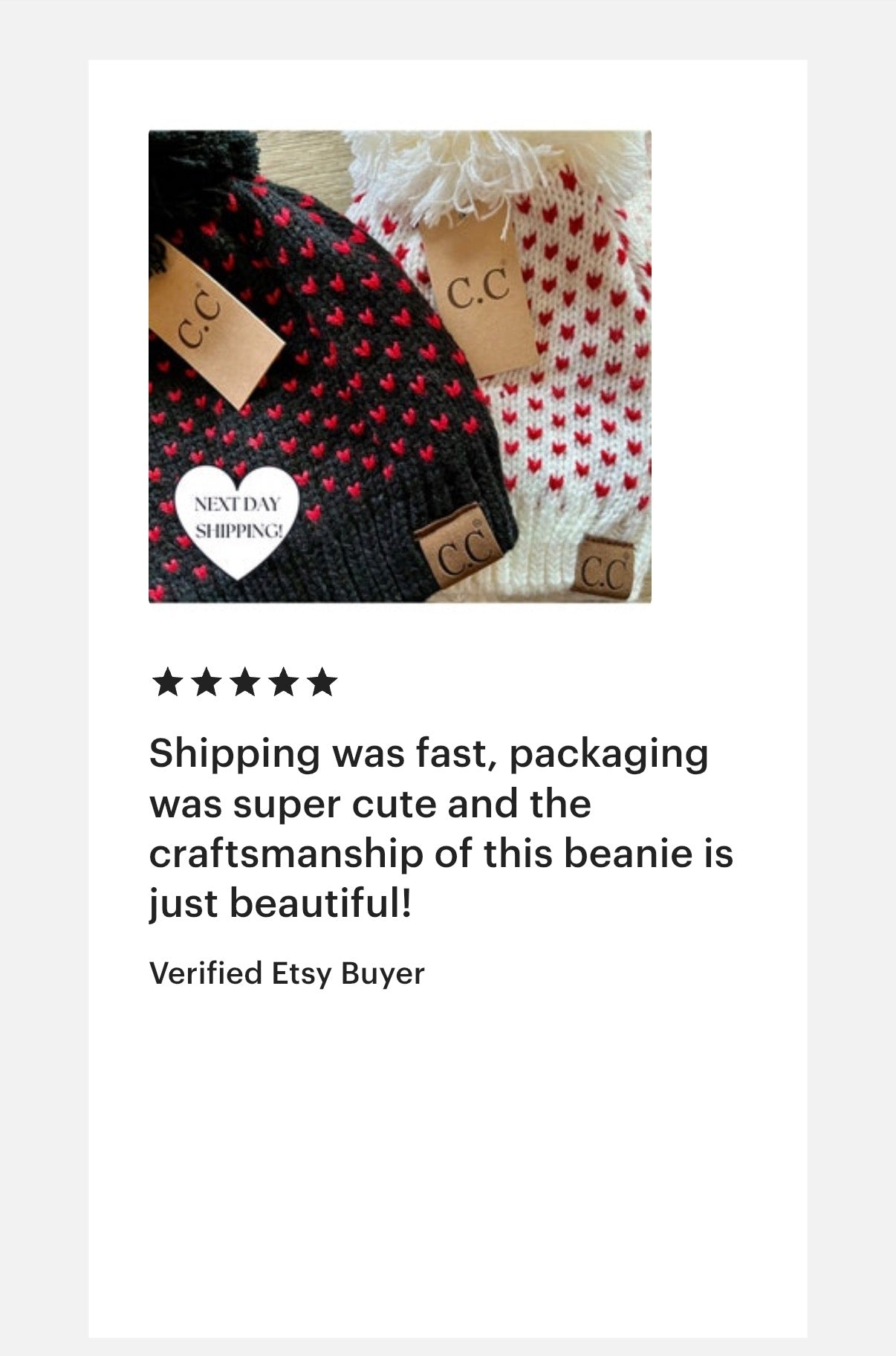 NEW CC Exclusive Womens Pom Knit Hearts Beanie - 4 Cute Styles!