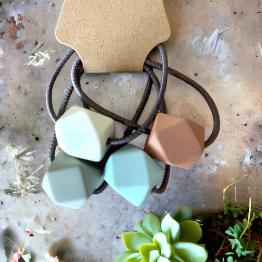 Geometric Hair Tie Ponytail Holder