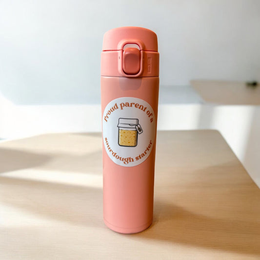 "Proud Parent of a Sourdough Starter" Laptop/Water Bottle Sticker 3"