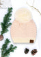 NEW CC Exclusive Womens Pom Knit Hearts Beanie - 4 Cute Styles!