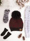NEW CC Exclusive Womens Pom Knit Hearts Beanie - 4 Cute Styles!