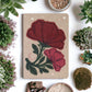 Double Bloom Embroidered Botanical Floral Journal