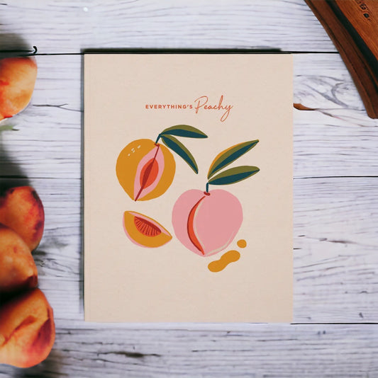 Denik - Everything's Peachy Medium Layflat Journal Notebook