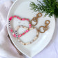 Beaded Wristlet Bangle Keychains