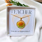 Teacher Gift Botanical Necklace Collection With FREE Gift Box + Packaging