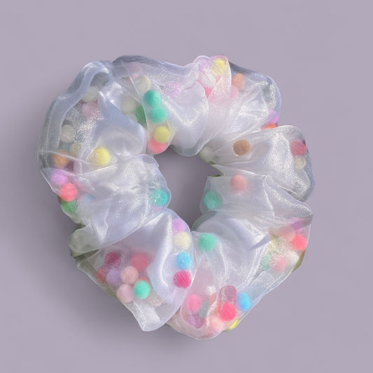 Pom Pom Oversized Scrunchie