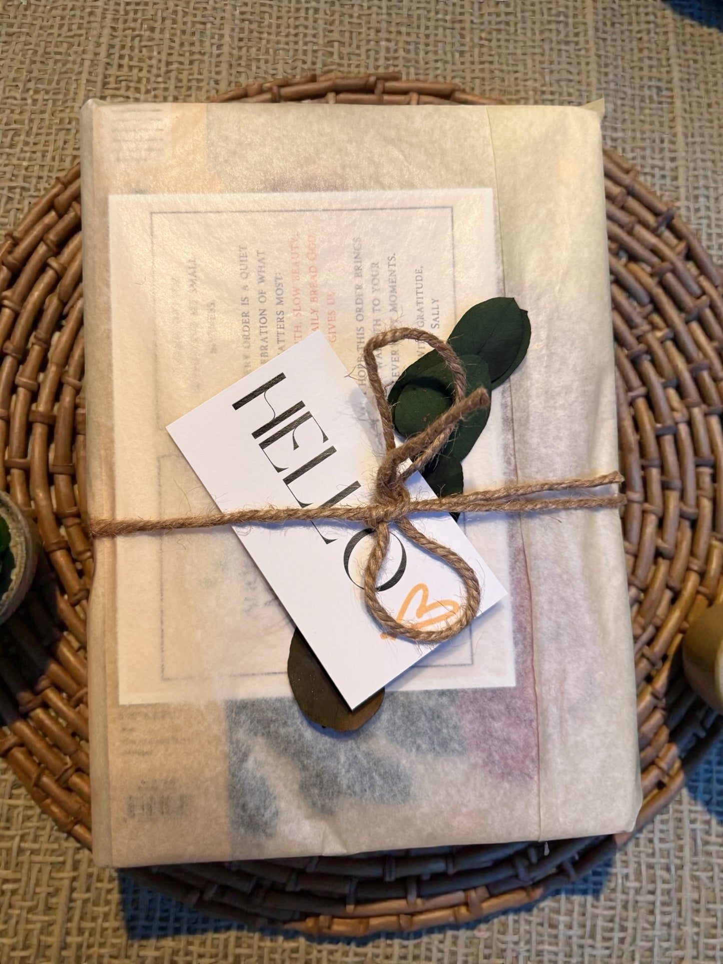 Double Bloom Embroidered Botanical Floral Journal