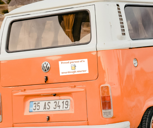 Proud Parent of a Sourdough Starter Bumper Sticker - High Quality Thick Vinyl